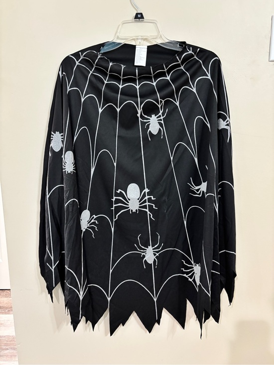 Halloween Costumes Tops - Black Spider Web Costume Top/Cape Halloween